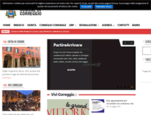 Tablet Screenshot of comune.correggio.re.it